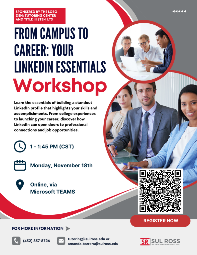 From Campus to Career: Your LinkedIn Essentials Workshop - SUL ROSS