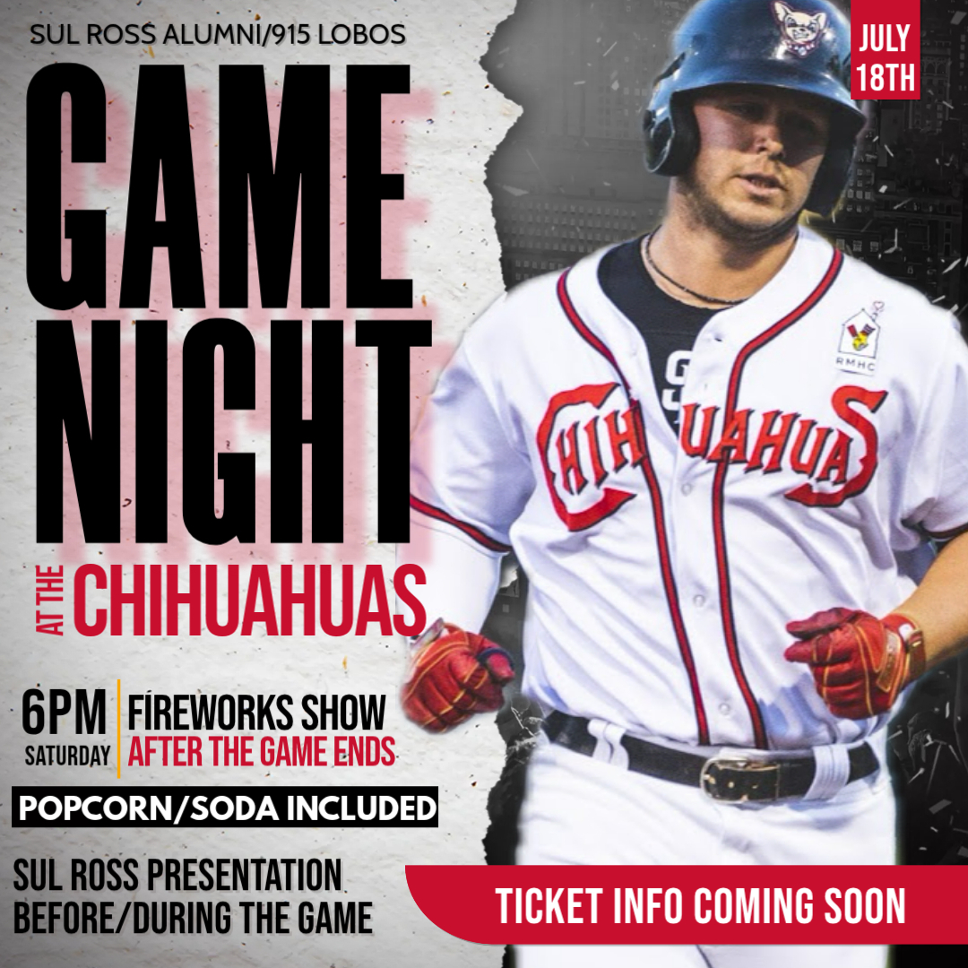 EL Paso Alumni Baseball Event Poster