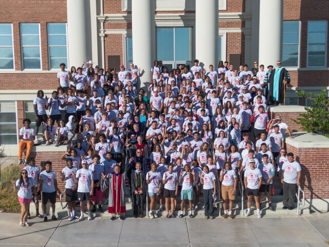 ONE WEEK DOWN! 🐺☝️

Congratulations to the Class of 2️⃣0️⃣3️⃣0️⃣❗️
__________

New Student Convocation, Fall 2026, Branded Shirt, Traditions, Brand 'Em Lobos, The Frontier University of Texas, Sul Ross State University