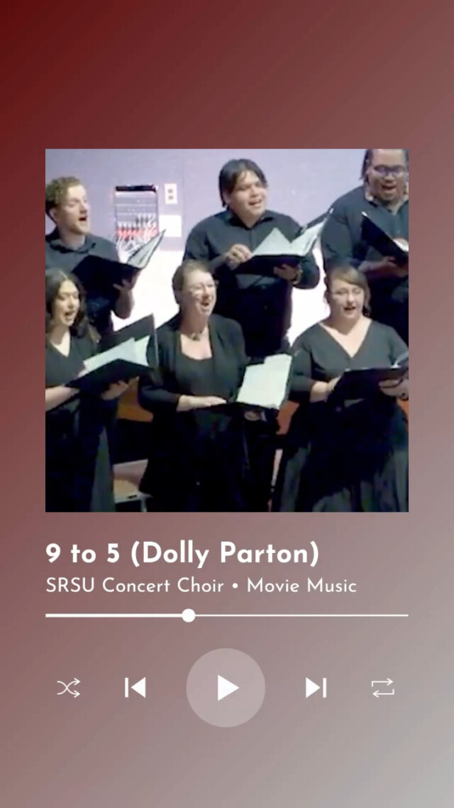 "9 to 5", as performed by the SRSU Concert Choir in 2024. 🐺

In memory of Dolly Parton (1946-2026) 🦋
__________

Dolly Parton, 9 to 5, Music Program, Choir, Singing, Brand 'Em Lobos, The Frontier University of Texas, Sul Ross State University